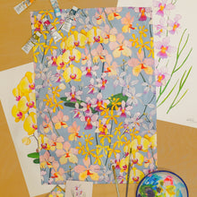 Load image into Gallery viewer, Orchids Tea Towel
