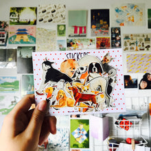 Load image into Gallery viewer, Dog Days Transparent Stickers
